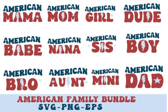 American Family SVG: A Festive Graphic Design Asset for Crafts and Local Branding
