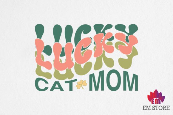Lucky Cat Mom - St Patrick’s Day SVG: A Versatile Graphic Design Asset for Crafts and Branding