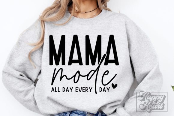 Mama Mode - Mom Life SVG: A Versatile Graphic Design Asset for Crafts and Branding