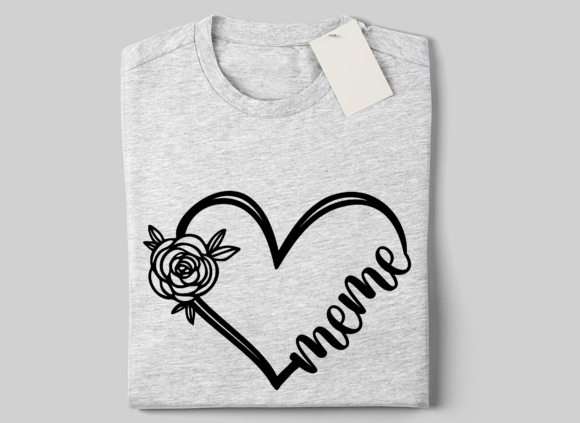 Meme Flower Heart SVG: A Versatile Graphic Design Asset for Mother’s Day Crafts