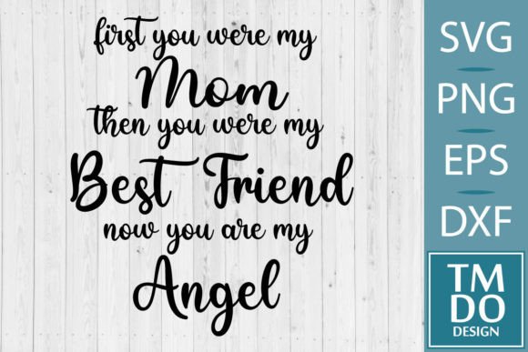 Mom is My Angel SVG: A Graphics Asset for Heartfelt Crafts and Content