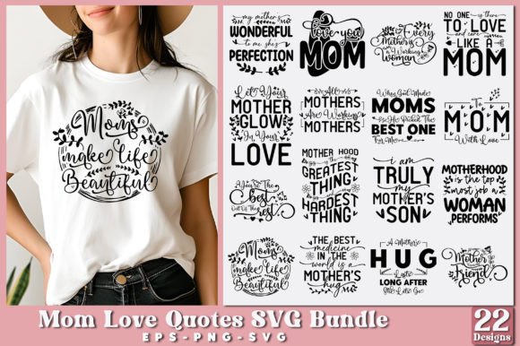 Mom Love Quotes SVG Bundle: Graphics and Crafts Review