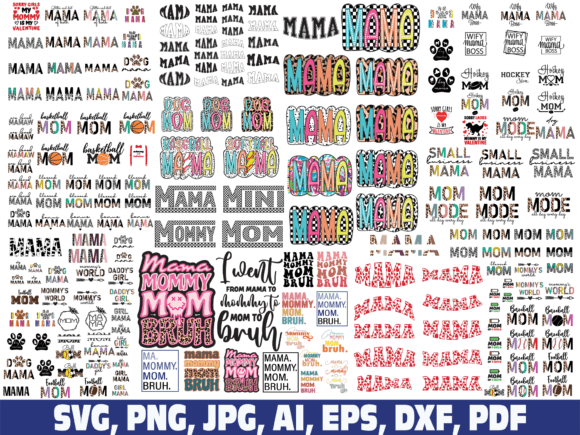 Mom Mama Dalmatina Sport: A Versatile Embroidery Design for Real Projects