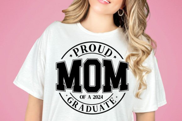 Proud Mom Graduate 2024 Mama SVG PNG: A Versatile Graphic Design Asset for Crafts and Merch