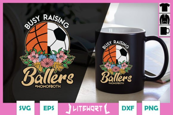 Soccer Basketball Mom of Both SVG: A Versatile Graphic for Crafts and Creative Projects