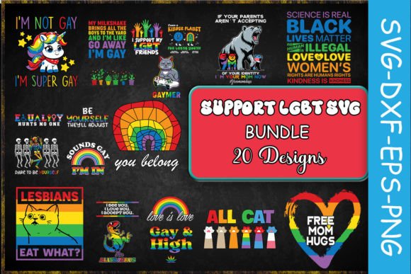 Support LGBT SVG Bundle for Crafts & Graphics
